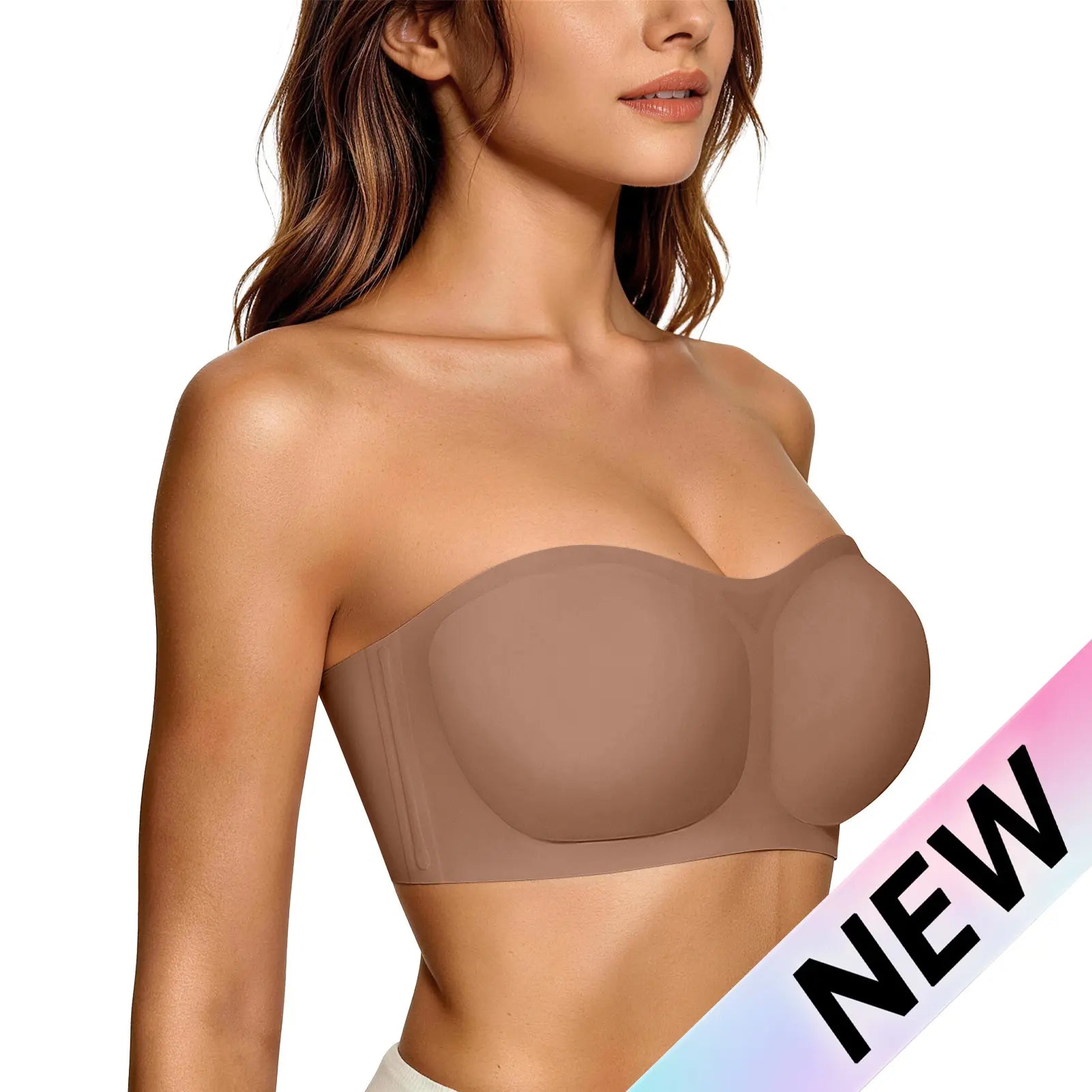 Final 3 Hours: 60%OFF🔥 Womens Strapless Bras Push Up Bandeau Bra