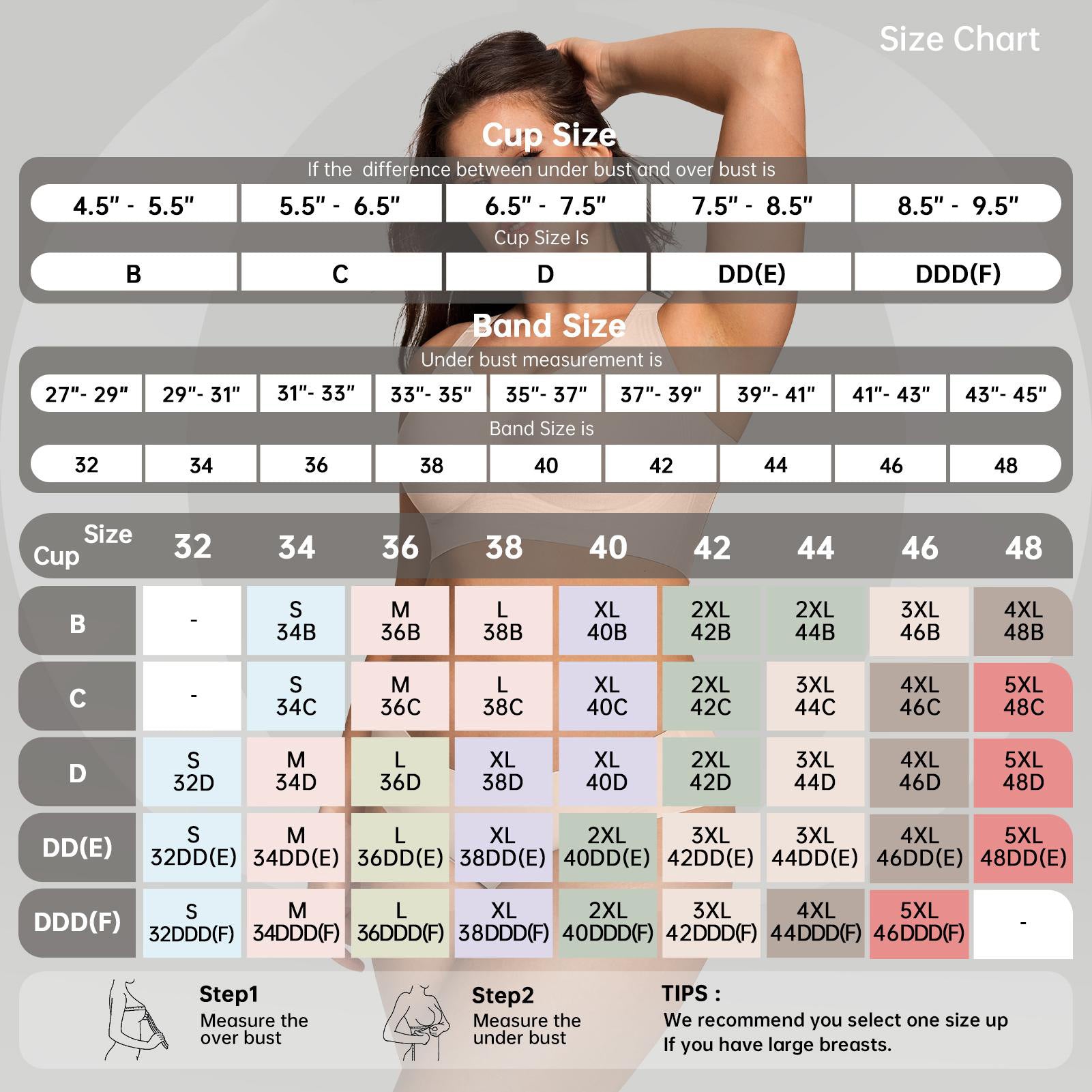 Full coverage wireless bra
