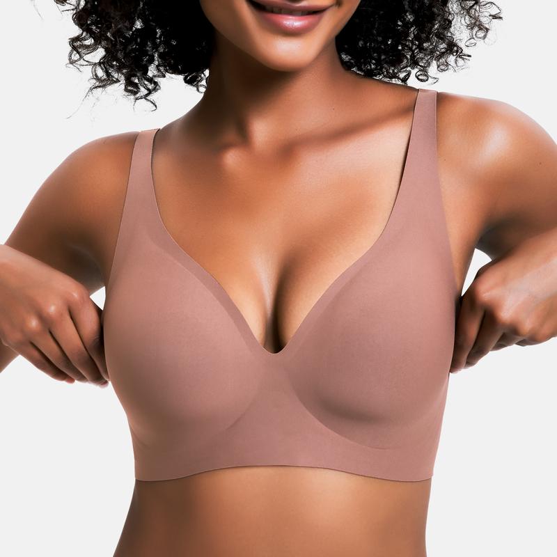 Final 3 Hours: 60%OFF🔥Women’s Wireless Deep V Push-Up Bralette — Ultra-Comfortable T-Shirt Bra