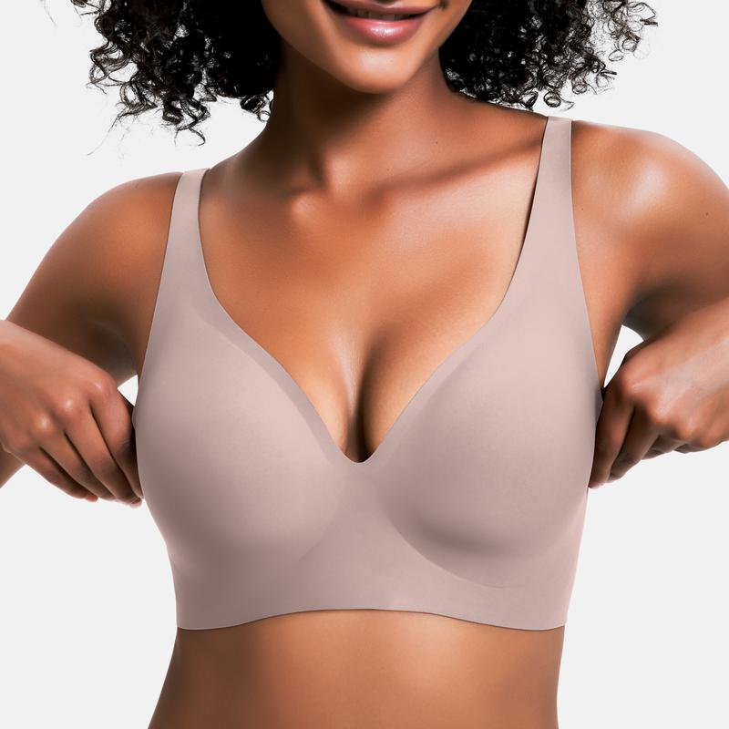 Final 3 Hours: 60%OFF🔥Women’s Wireless Deep V Push-Up Bralette — Ultra-Comfortable T-Shirt Bra
