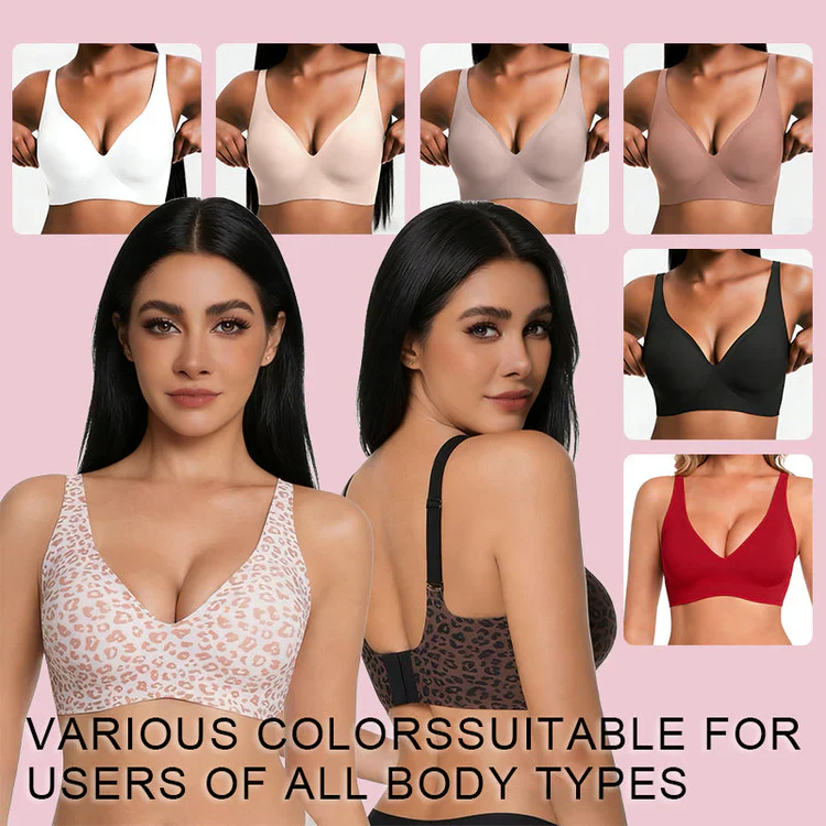 Final 3 Hours: 60%OFF🔥Women’s Wireless Deep V Push-Up Bralette — Ultra-Comfortable T-Shirt Bra